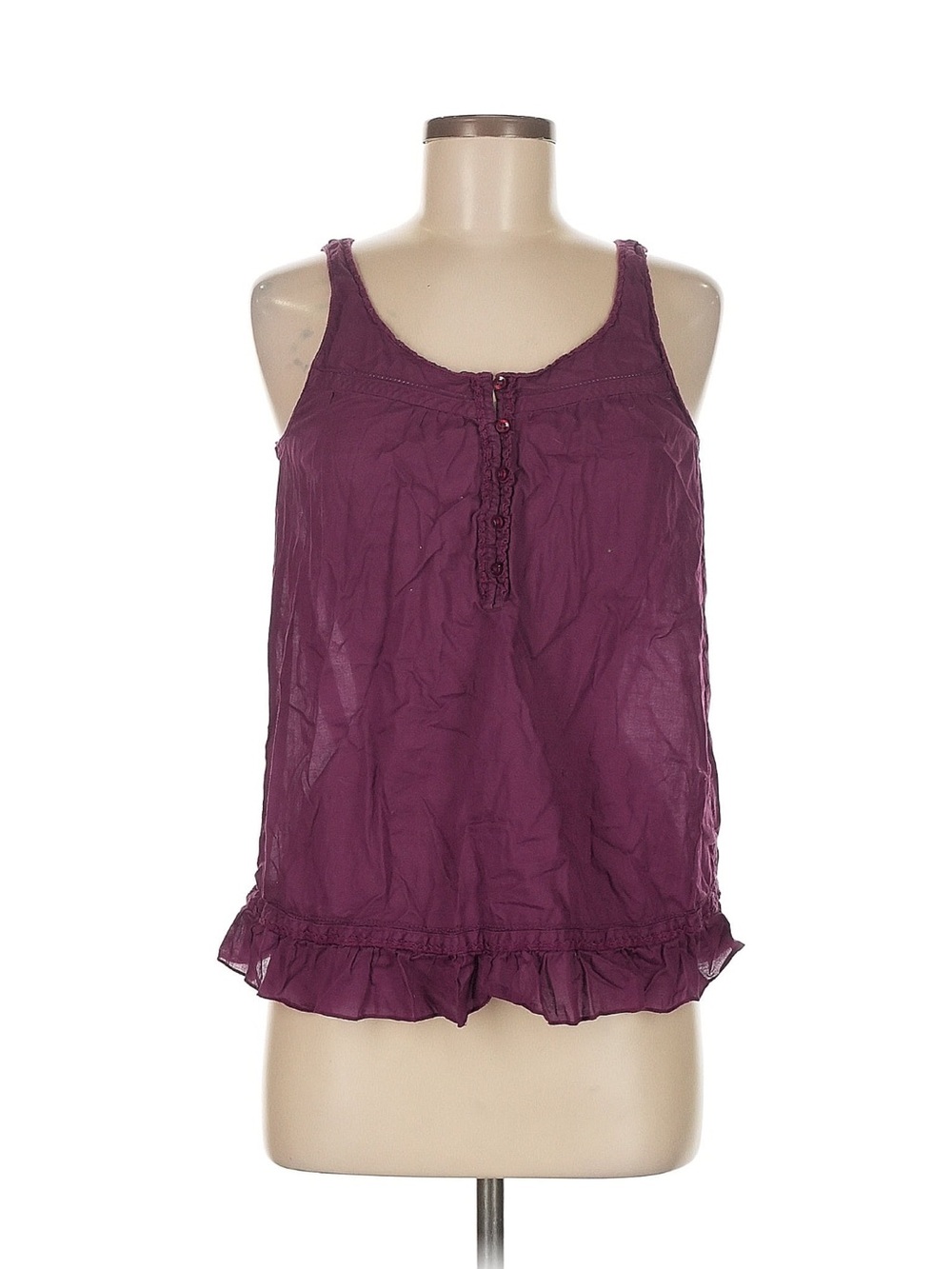 American Eagle Outfitters Plum Ruffled Camisole
